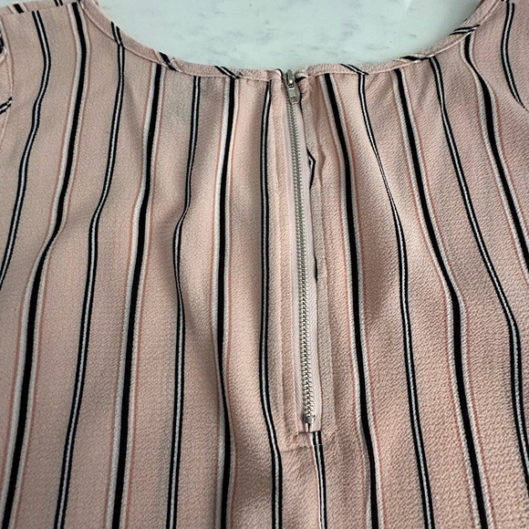 NEW LOOK from ASOS CURVE Light pink sleeveless blouse size US 18 striped - Picture 5 of 7
